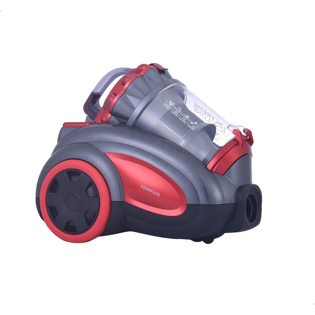 مكنسة كهربائية كينوود بدون كيس، 2200 وات، اسود واحمر - VBP80.000RG 