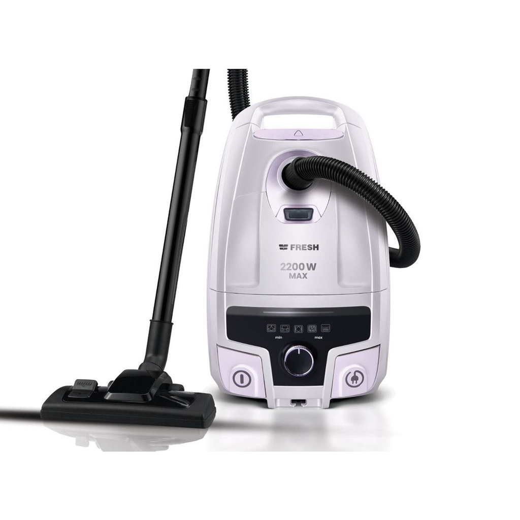 مكنسة كهربائية بحاوية فريش ماكس بملحقاتها، 2200 وات - فضي كروم 