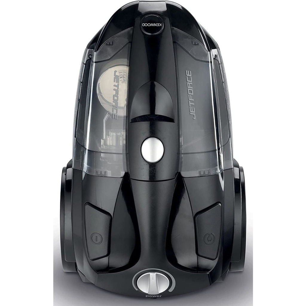مكنسة كهربائية كينوود جت فورس بدون كيس، 2200 وات، اسود - VBP60 