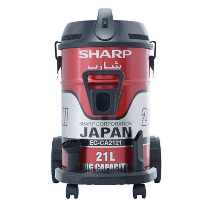 مكنسة برميلية شارب، 2100 وات، احمر - EC-CA2121-X 