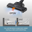 مكنسة كهربائية بكيس باناسونيك، 1800 وات، اسود و برتقالي - MC-CG373 