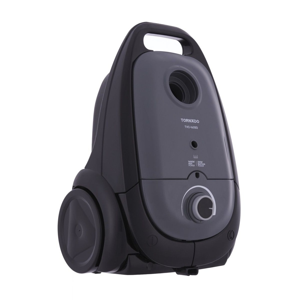 مكنسة كهربائية توريندو، 1600 وات، اسود واحمر - TVC-1600MR 