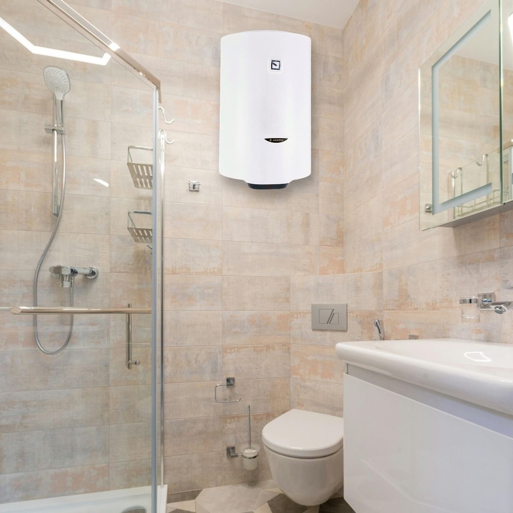 سخان مياه كهربائي اريستون، 80 لتر، ابيض - BLU1R80VEG 