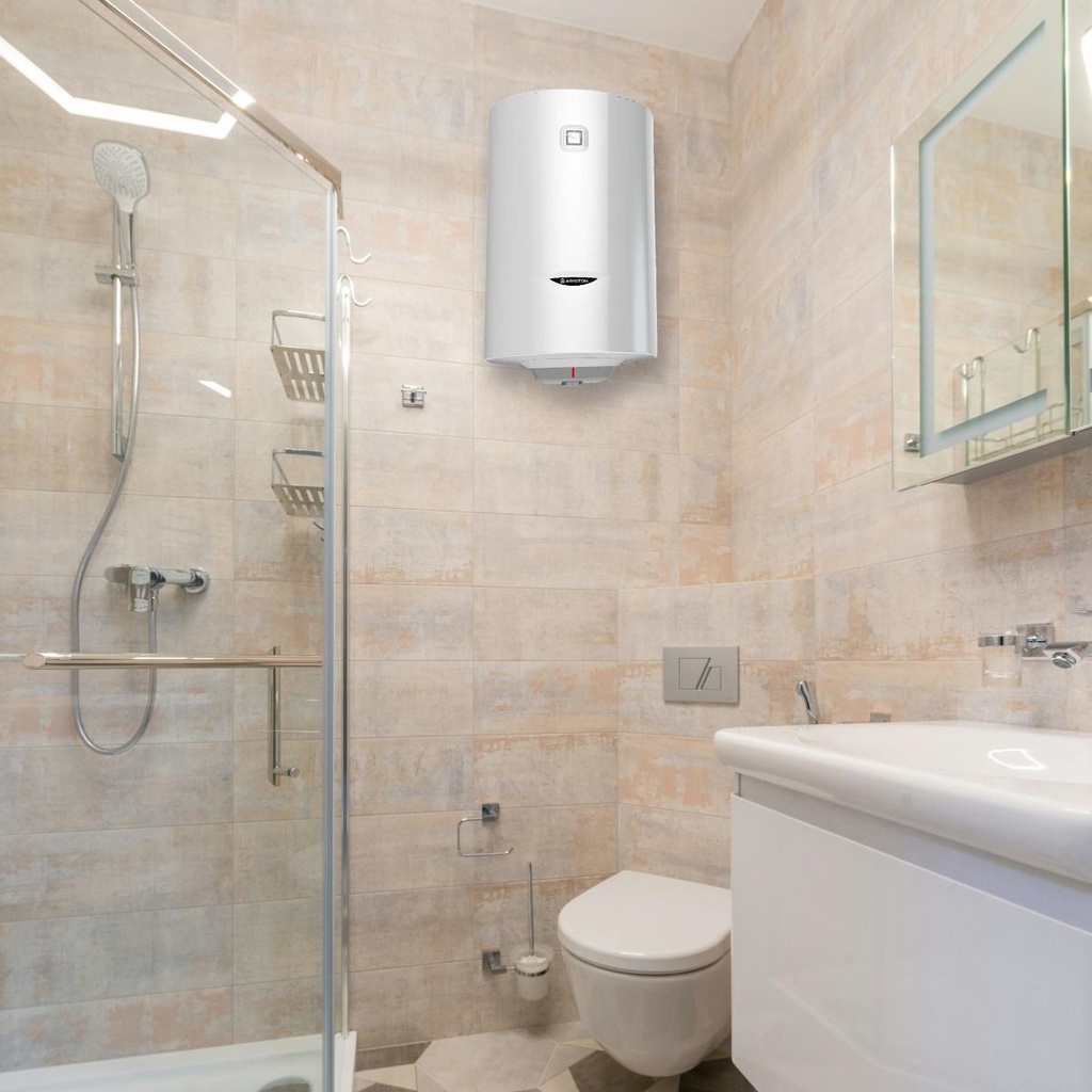 سخان مياه كهرباء اريستون، 80 لتر، ابيض - PRO1R80VEG 