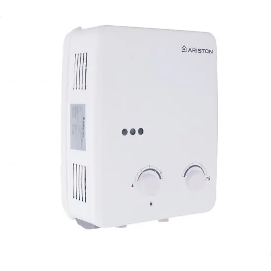 سخان مياه غاز اريستون، 6 لتر، ابيض - DGI 6L DF LPG 