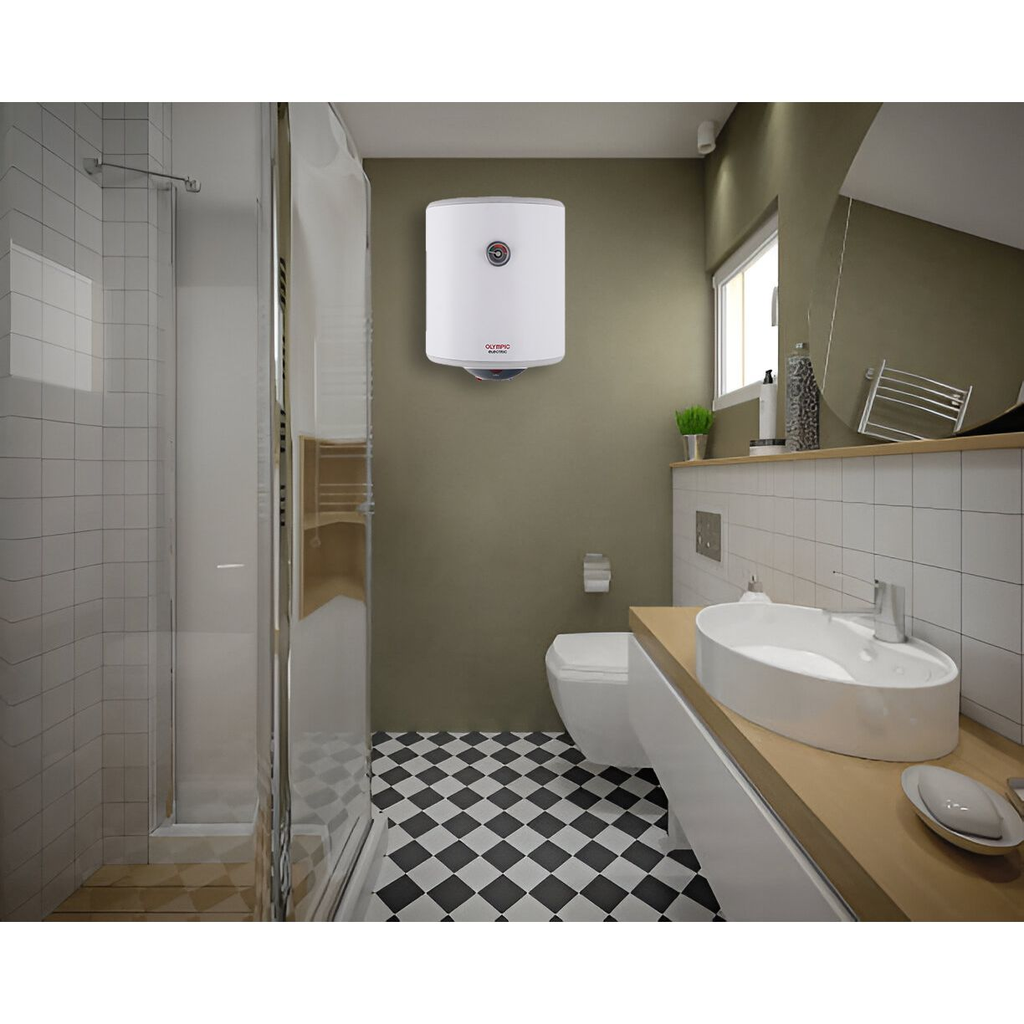 سخان مياه اولمبيك اليكتريك هيرو لايت، 50 لتر، ابيض - 945105408 