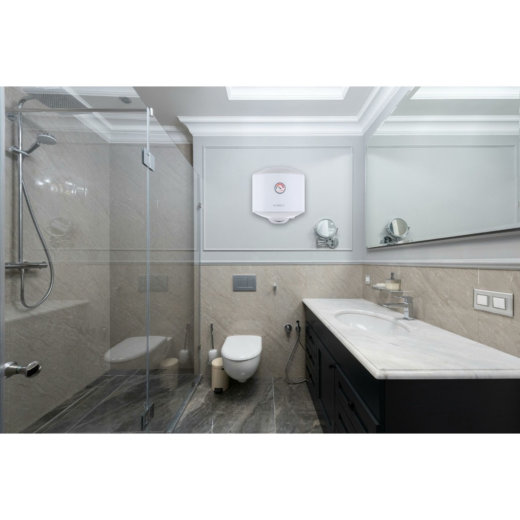 سخان مياه كهربائي فريش، 20 لتر، ابيض - MARINA20 