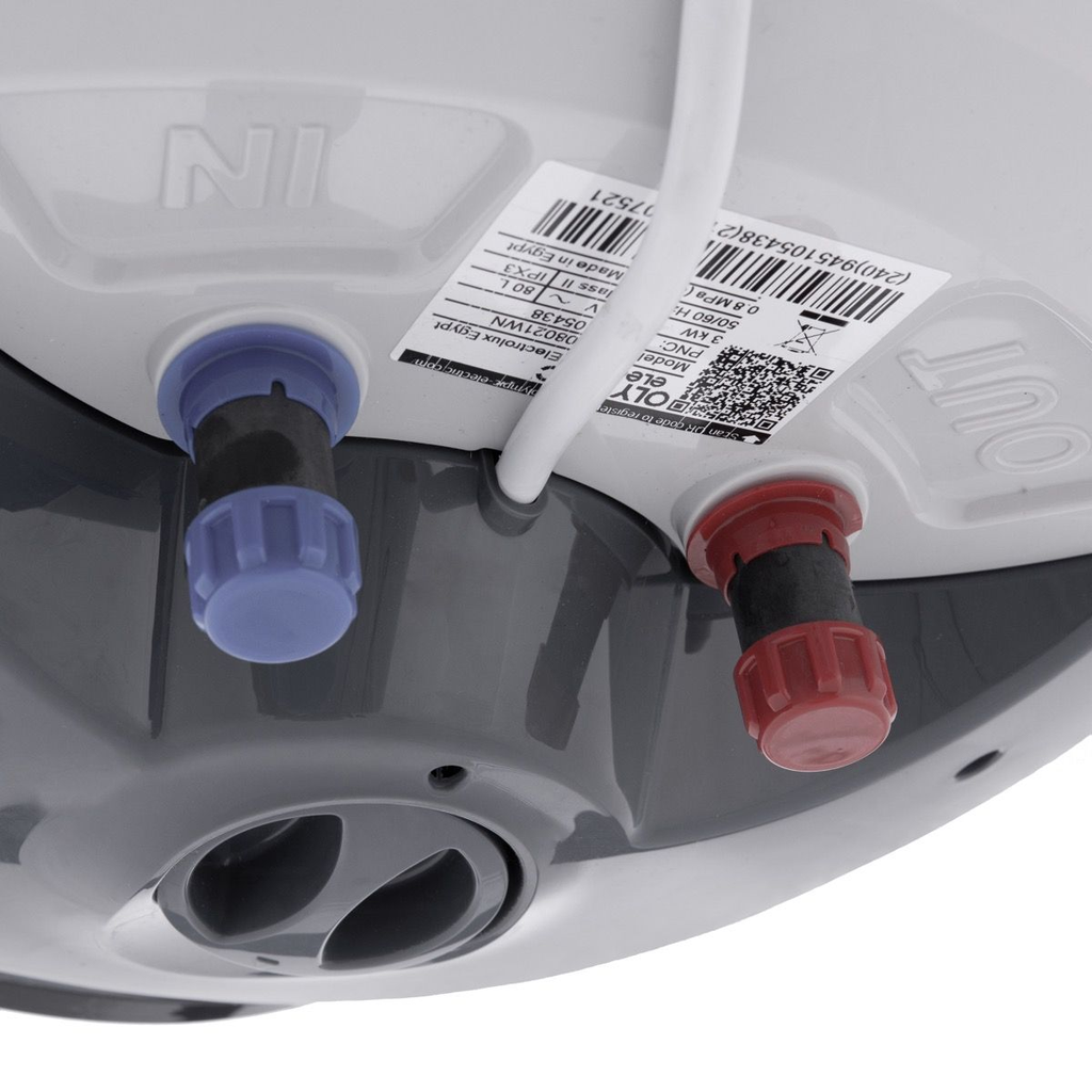 سخان مياه ديجيتال كهربائي هيرو تربو من اوليمبيك اليكتريك، 80 لتر - ابيض 