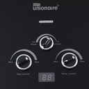 سخان غاز ديجيتال يونيون اير اي هيت، 6 لتر، اسود -UGH060D 