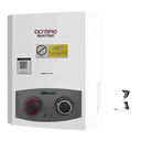 سخان مياه غاز اوليمبيك الكتريك هيرو فلو 6، سعة 6 لتر، ابيض ورمادي 