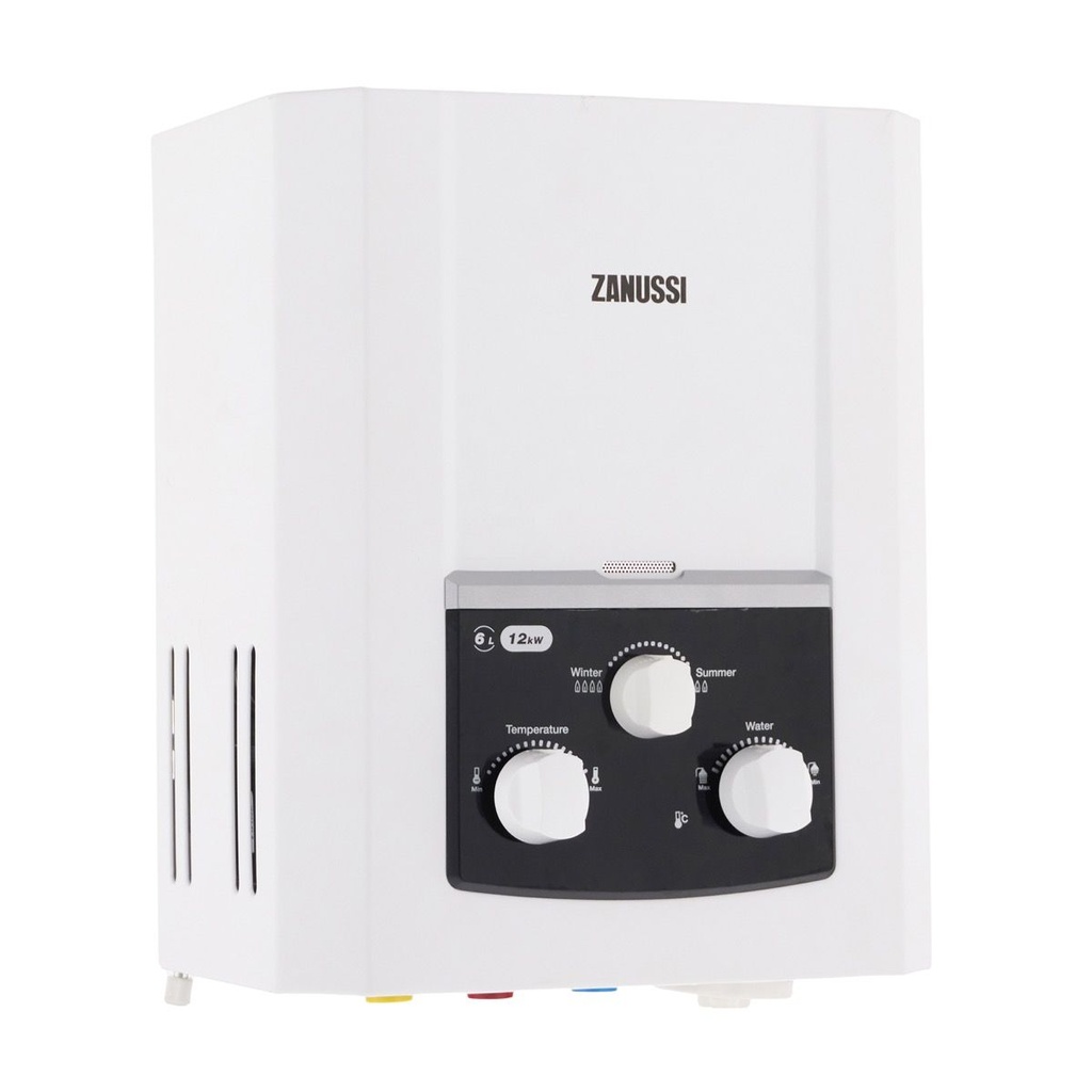 سخان مياه غاز زانوسي ديجيتال، سعة 6 لتر، ابيض - 5567 