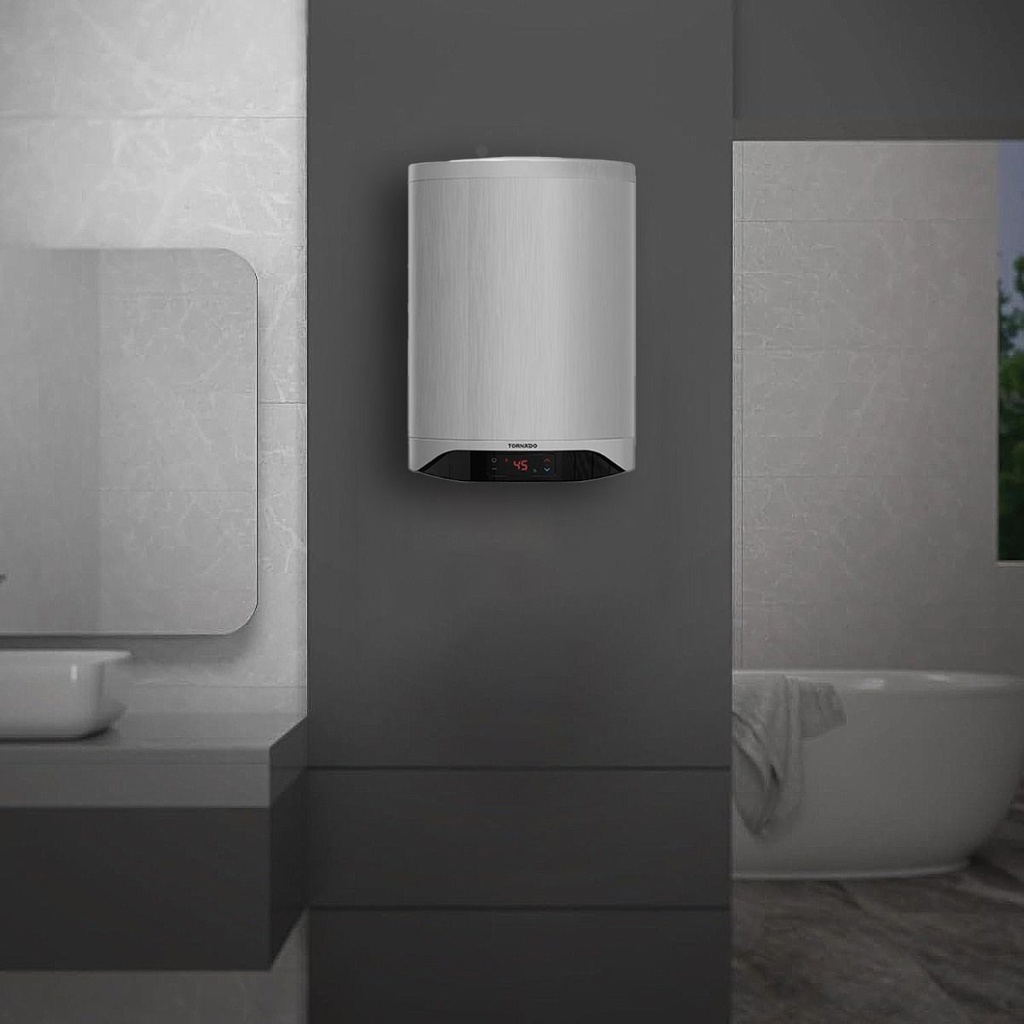 سخان ديجيتال غاز تورنيدو، 6 لتر، ابيض - C06CNEW 