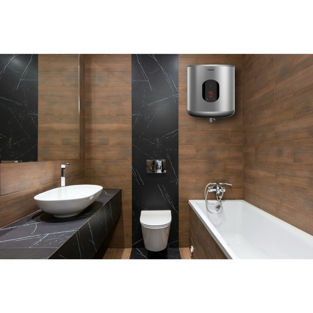 سخان ديجيتال غاز تورنيدو، 6 لتر، ابيض - C06CNEW 