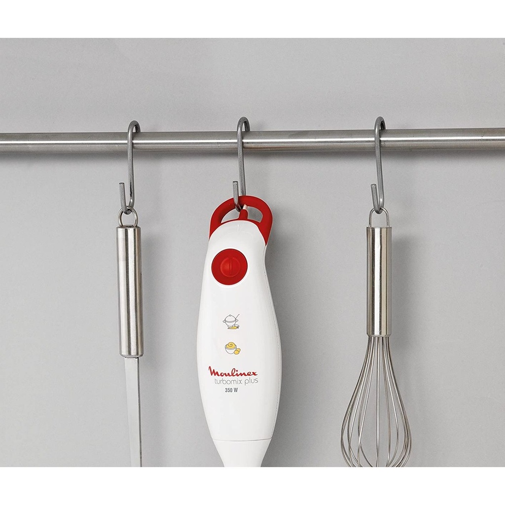 هاند بلندر مولينكس تربو ميكس بلس، 350 وات، ابيض واحمر - DD1011EG 