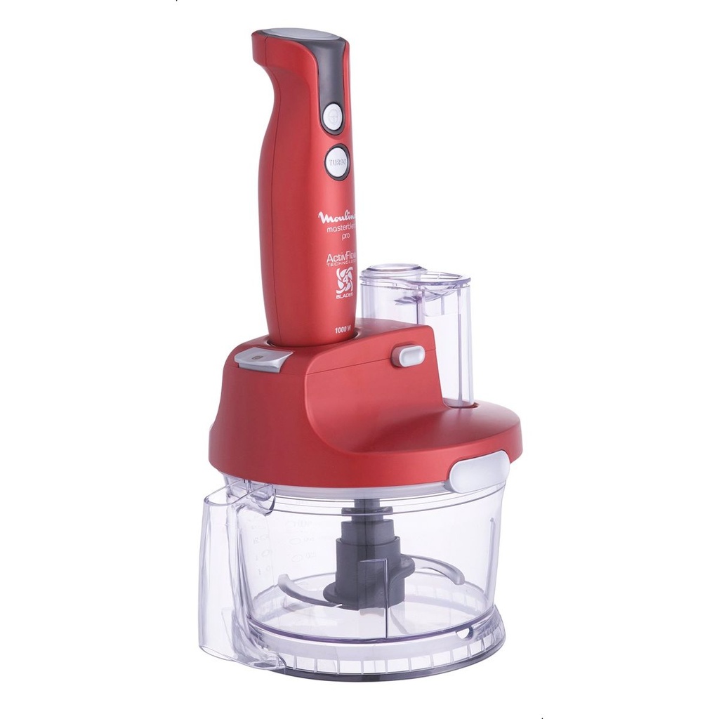 هاند بلندر بالملحقات مولينكس، 1000 وات، 1.5 لتر، احمر- DD2035EG 