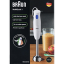 هاند بلندر براون مالتي كويك 1 بالملحقات، 600 مل، 450 وات، ابيض - MQ10.001M 