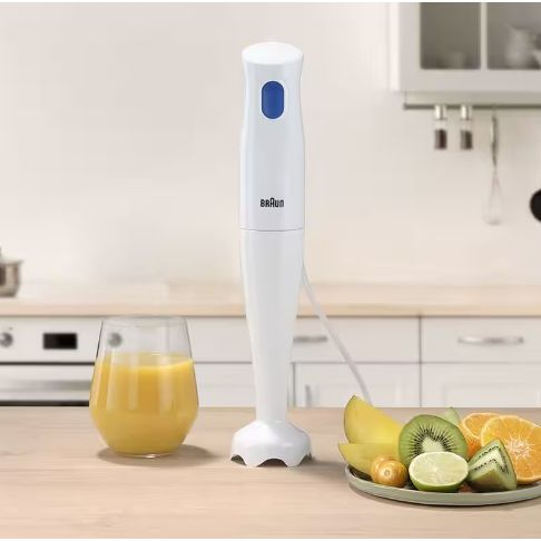 هاند بلندر براون، مع وعاء، سعة 600 مل، بقوة 450 وات، ابيض - MQ10.000PWH 