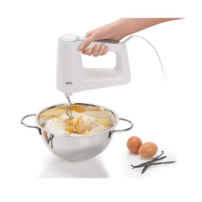 مضرب خفق براون مالتي مكس 3، 500 وات، ابيض - HM3105 