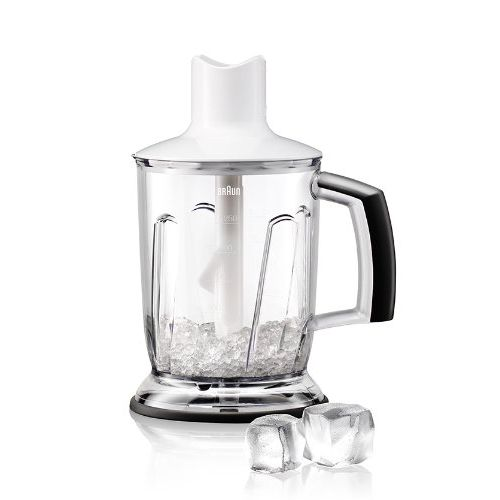 ملحقات هاند بلندر براون 2 في 1، سعة 1.25 لتر، ابيض - MQ40 