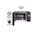 ميكرويف باناسونيك بدون شواية، سعة 20 لتر، اسود - NN-ST266 