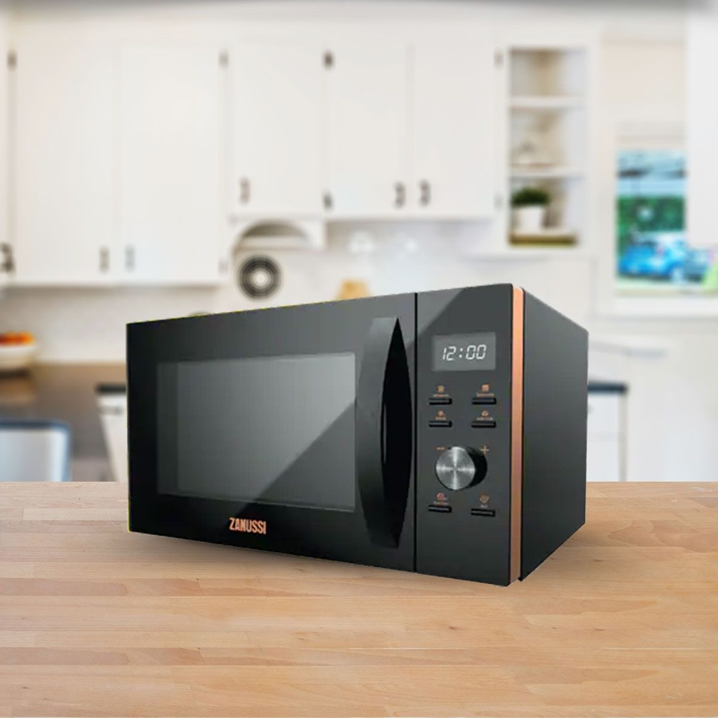 ميكرويف زانوسي بشواية، 25 لتر، 900 وات، اسود - ZMG25D59EB 