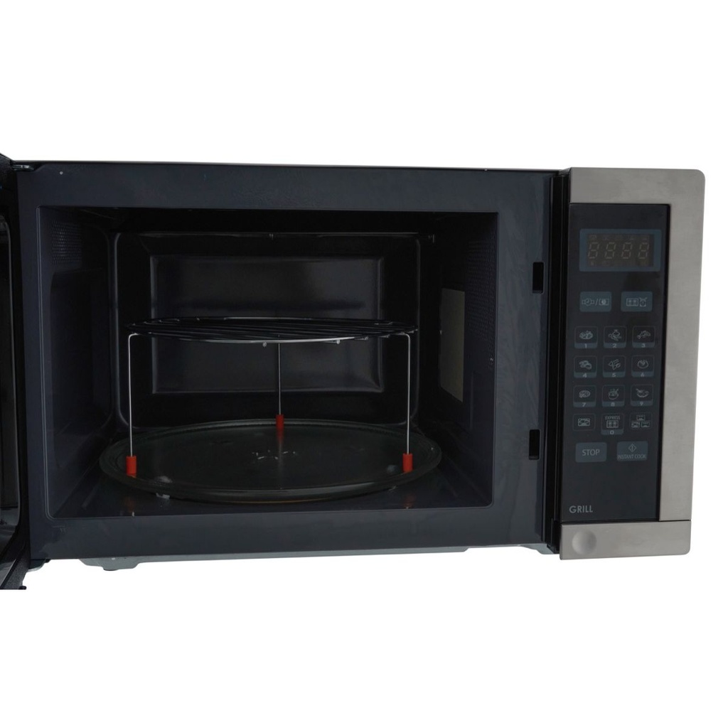 ميكرويف شارب بالشواية، 25 لتر، 900 وات، فضي - R750MRS 