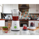 خلاط براون مع كبة ومطحنة، 1.5 لتر، 500 وات، ابيض - JB0123WH 