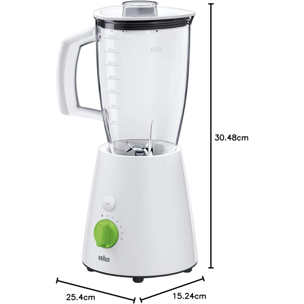 خلاط براون تريبيوت كوليكشن، 800 وات، ابيض - JB3010WHT 