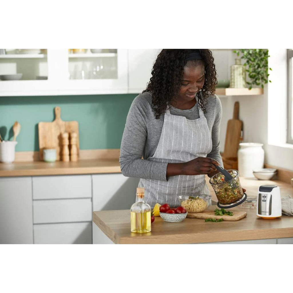 كبة كينود بوعاء اضافي وملحقات، 500 وات، فضي وابيض - CHP61.200WH 