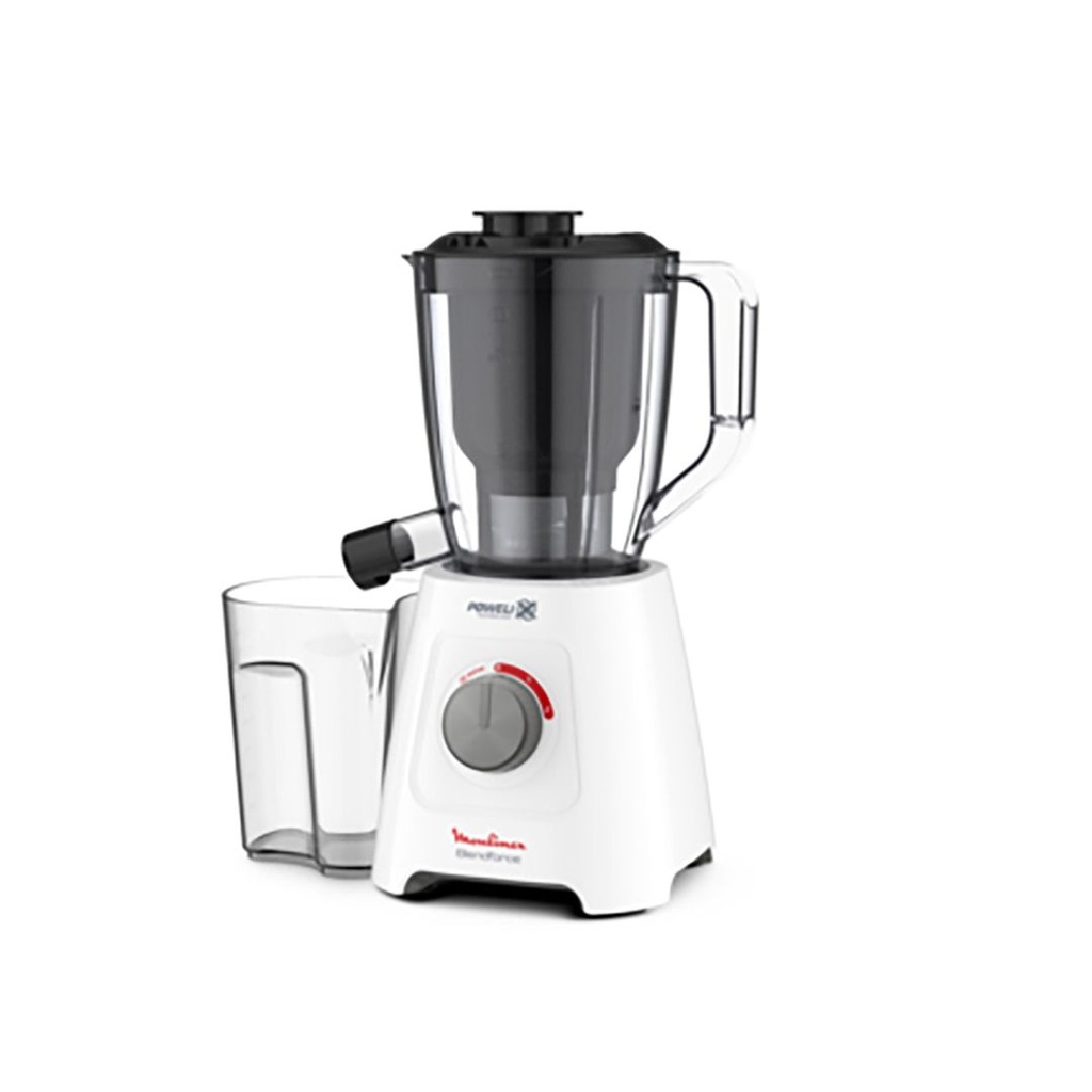 خلاط مولينكس كهرباء مع عصارة، 600 وات، ابيض - LM42Q127 