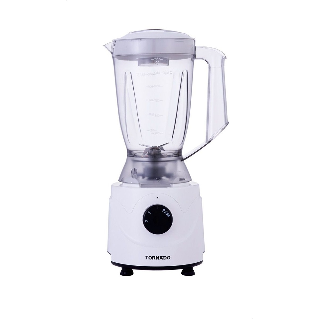 خلاط تورنيدو مع 2 مطحنة، 400 وات - ابيض - BL400-2-WHITE 