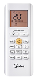 تكييف سبليت ميديا، 2.25 حصان، بارد فقط، ابيض- MSCT-18CR 