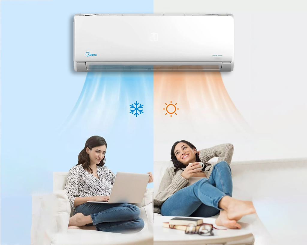 تكييف سبليت ميديا، 2.25 حصان، بارد وساخن، ابيض- MSCT-18HR 