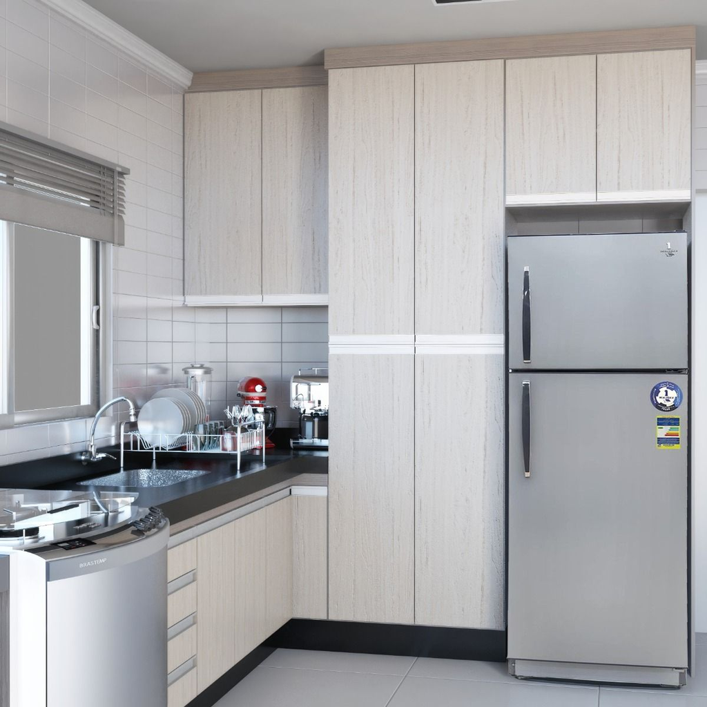 Alaska No Frost Refrigerator, 311 Litres, 11 Feet, Silver - KSD320NF 