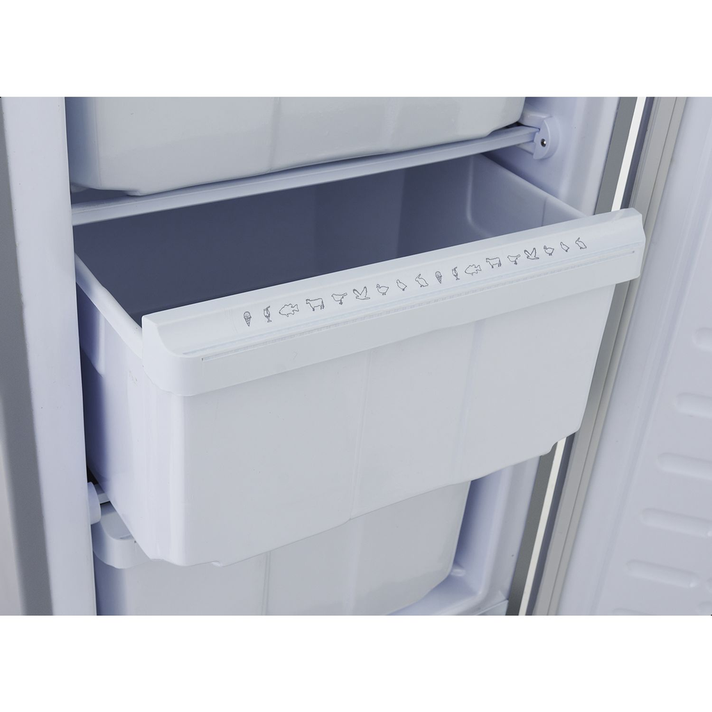 ديب فريزر رأسي الاسكا، ديفروست، 4 درج، فضي - UP190 