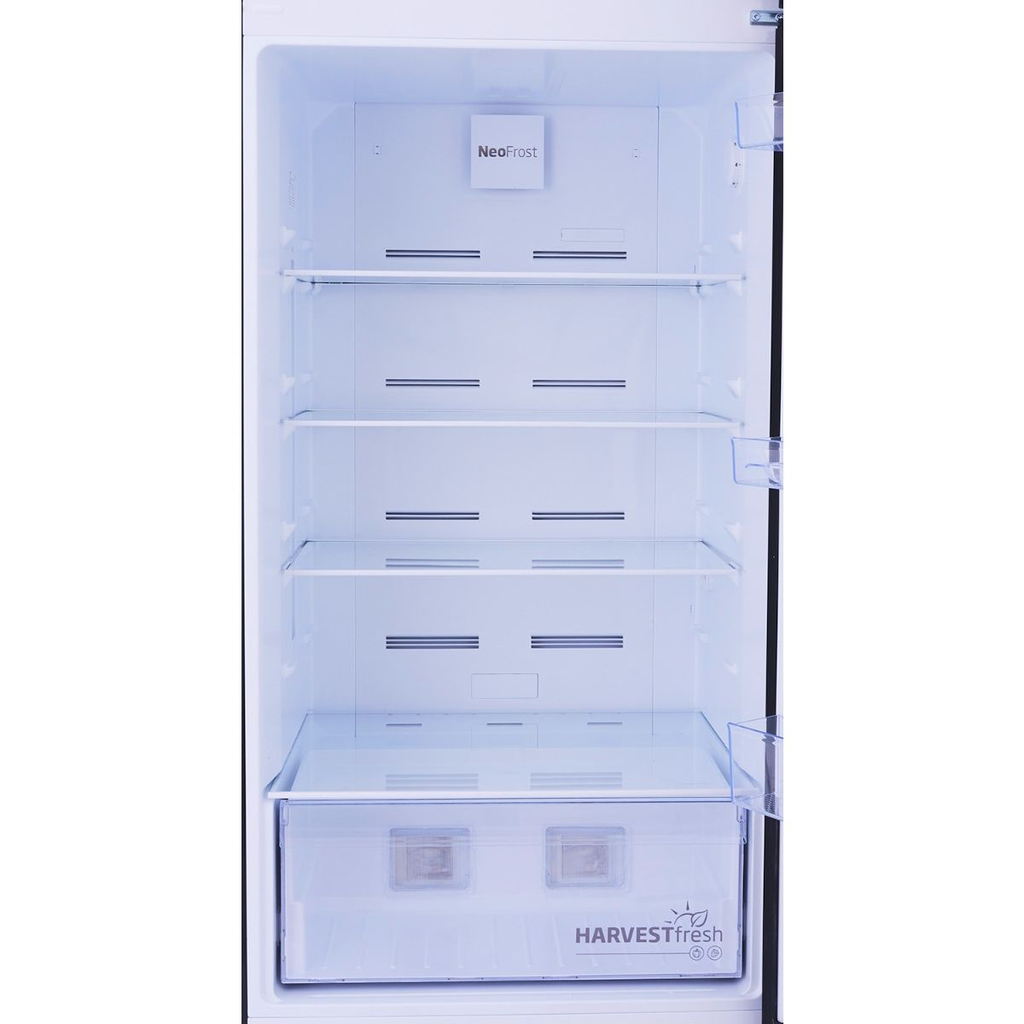 ثلاجة بيكو نوفروست، 408 لتر، موتور انفرتر، اسود- RDNE448M20B 