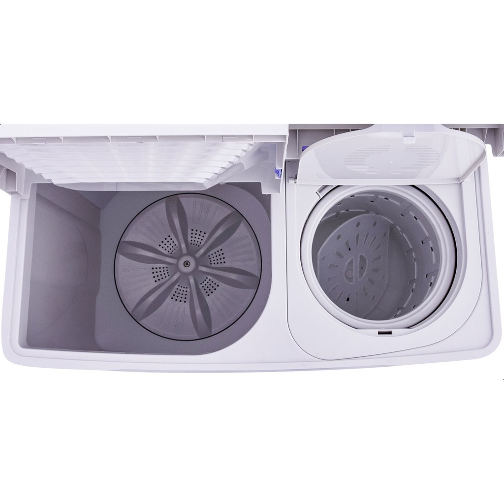 غسالة ملابس نصف اتوماتيك فريش سوبر جالكسي، تحميل علوي، مزودة بمجفف، 8 كيلو، ابيض- FWT800NE 