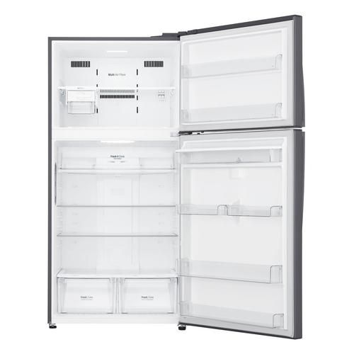 ثلاجة نوفروست ال جي بكمبرسور انفرتر ذكي، 592 لتر، فضي - GR-F822HLHM 