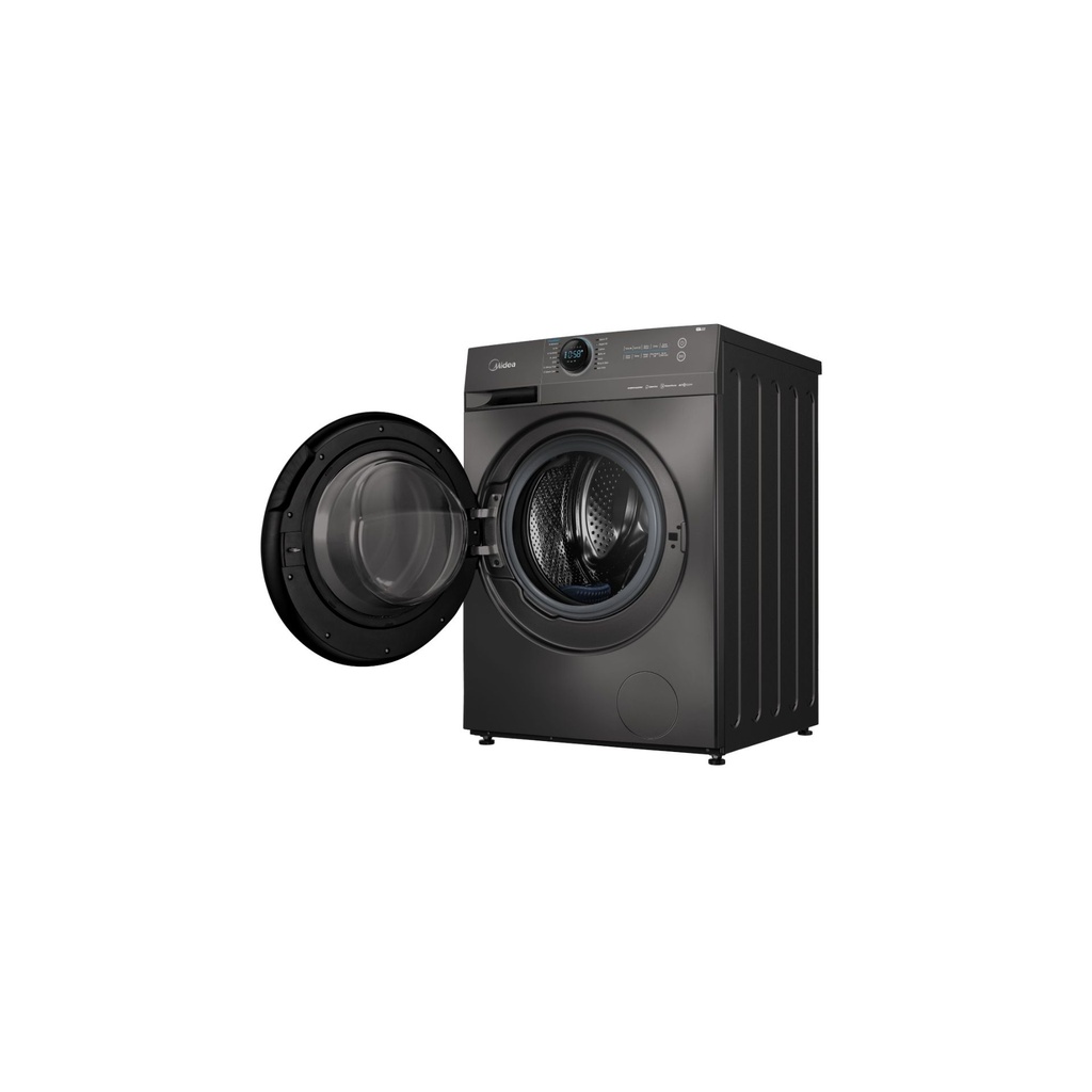 غسالة ملابس تحميل امامي ميديا، 9 كجم، انفرتر، فضي -MF200W90B/TT 