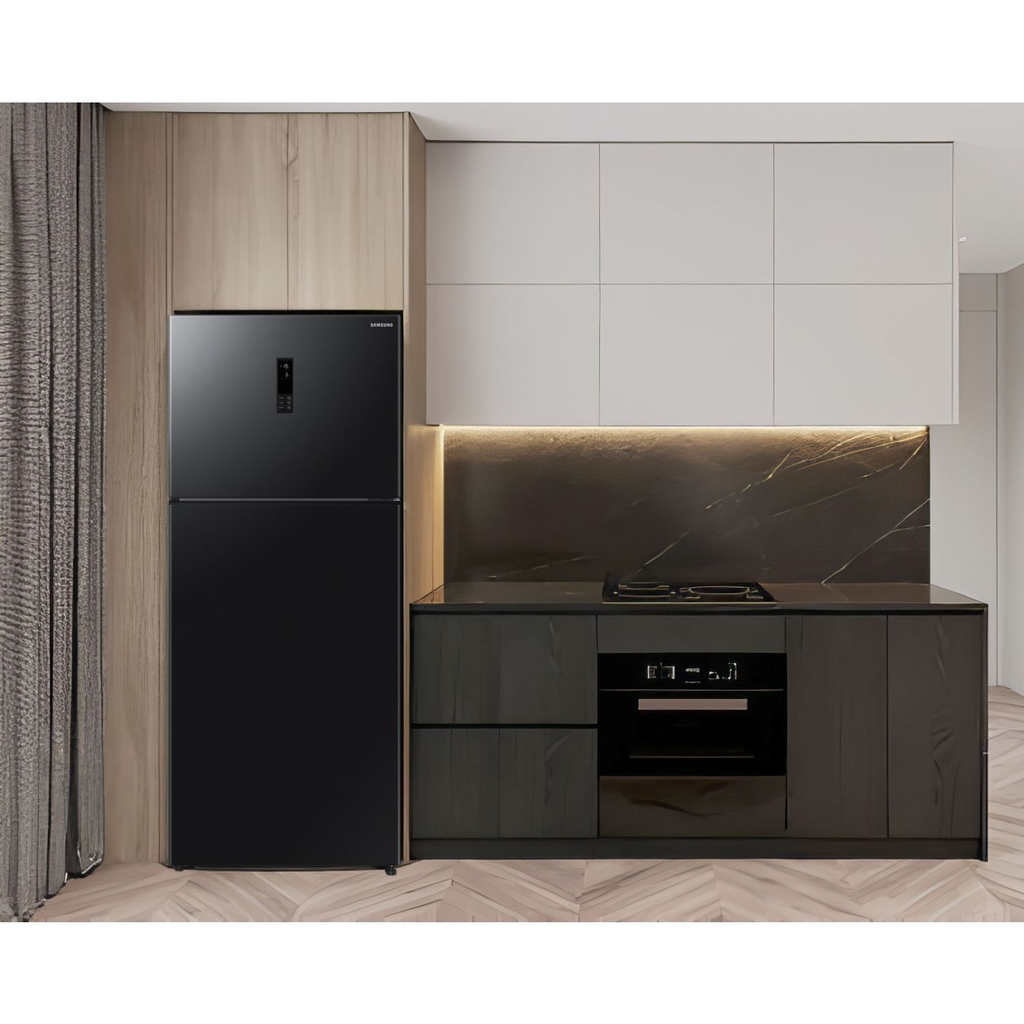 ثلاجة سامسونج نوفروست، 419 لتر، اسود - RT40DG3110BVMR 