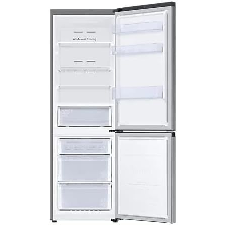 ثلاجة سامسونج نوفروست، 344 لتر، ستانلس ستيل - RB34T671FS9/MR 