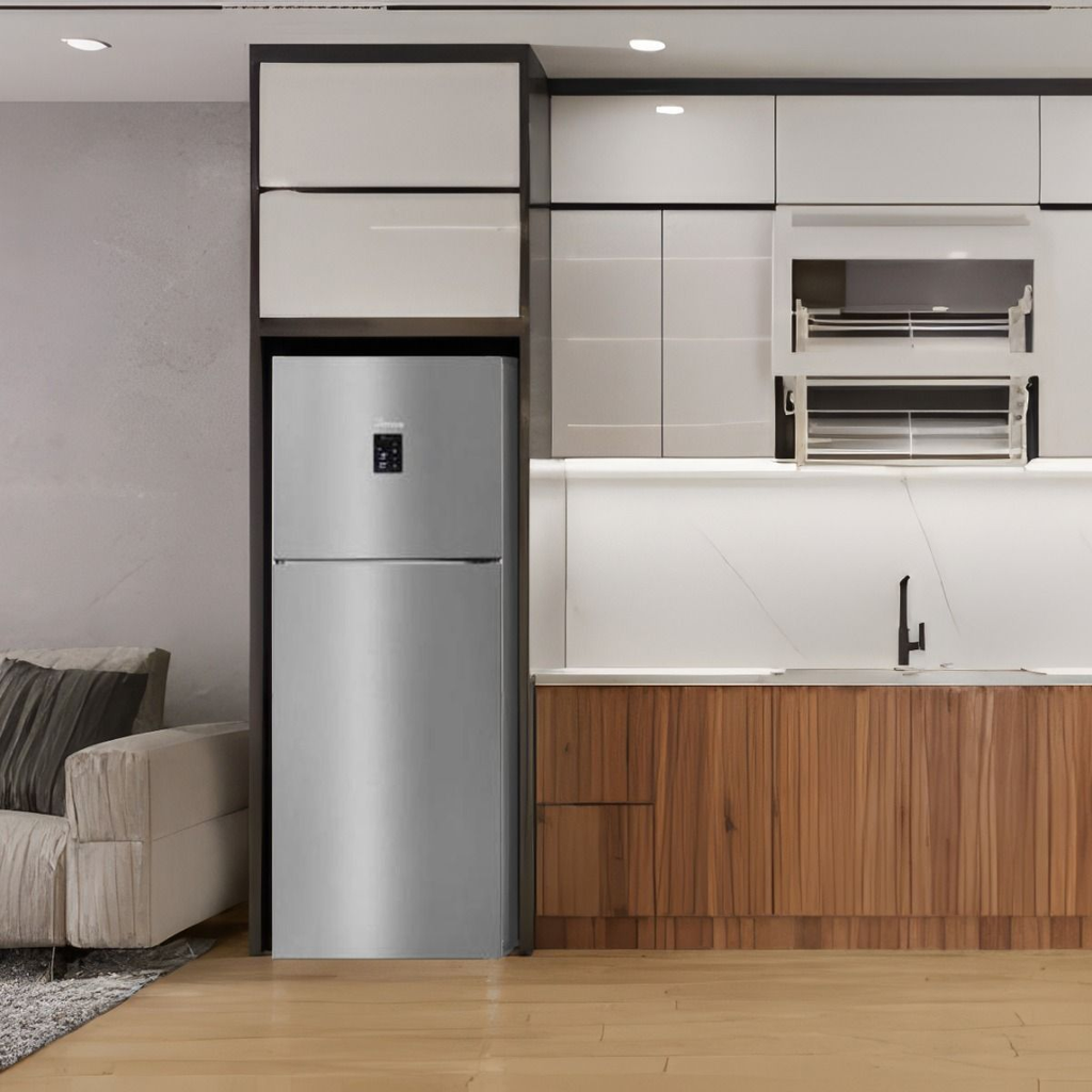 ثلاجة نوفروست يونيون اير باتنيوم ديجيتال، 350 لتر، ستانلس ستيل - N420LBLSAMDS 