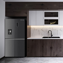 ثلاجة نوفروست وايت ويل، موتور انفرتر، 435 لتر، اسود - WR-7399AB 