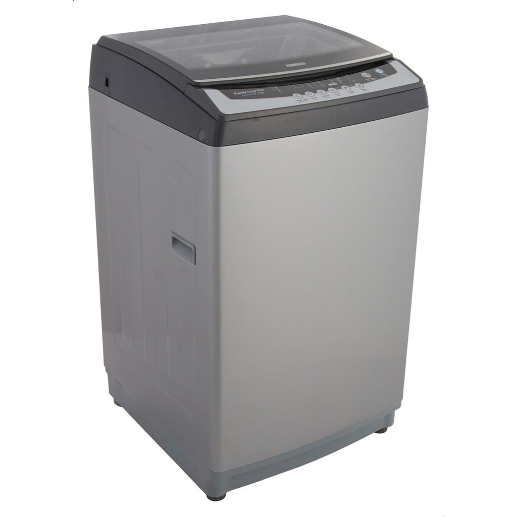 غسالة ملابس اوتوماتيك زانوسي تحميل علوي، 10 كجم، فضي - ZWT10710S 