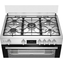 بوتاجاز غاز بيكو بشواية وخاصية اير فراي، 5 شعلة، ستانلس ستيل - BGGR 11225 GXA 