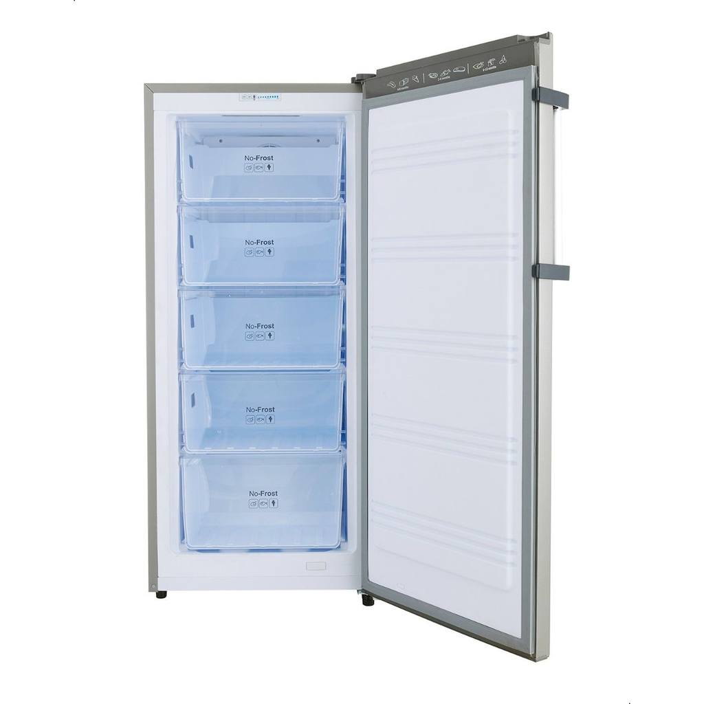 ديب فريزر رأسي فريش، نوفروست، 5 ادراج، فضي- FNUL250S 