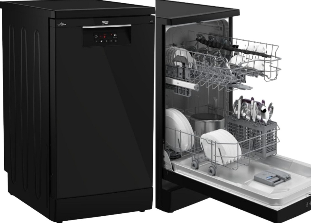 غسالة اطباق بيكو، سعة 14 فرد، فضي- BDFN15421S 