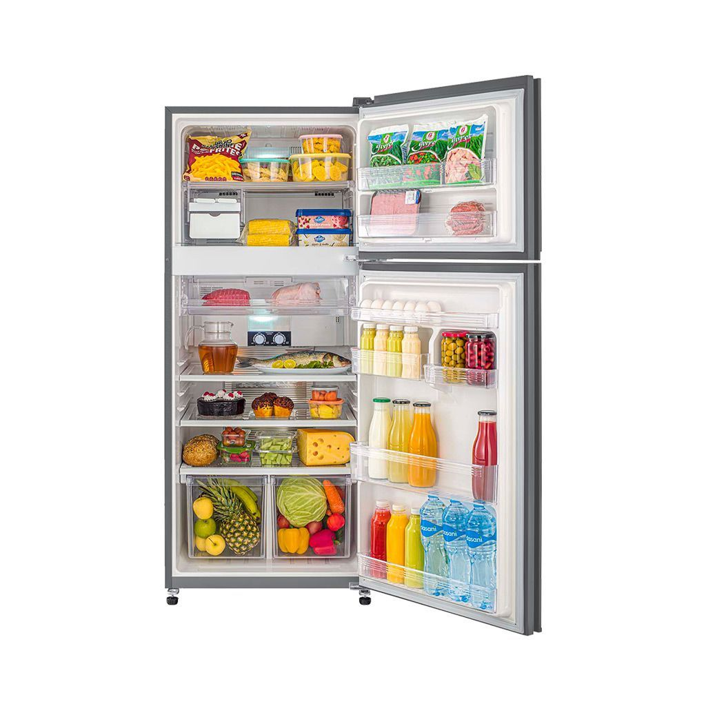 ثلاجة نوفروست تورنيدو، 396 لتر، ستانلس ستيل غامق - RF-480AT-DST 