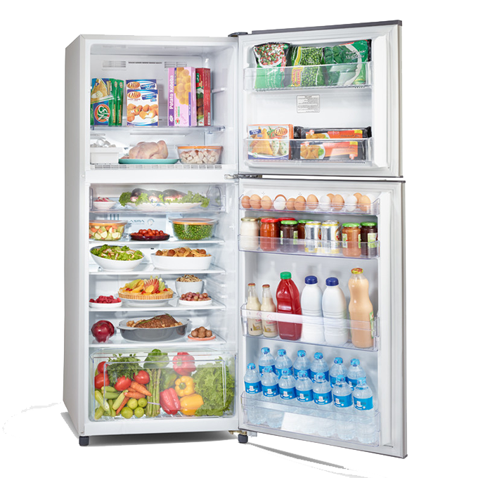 ثلاجة نوفروست تورنيدو، 386 لتر، فضي - RF-48T-SL 