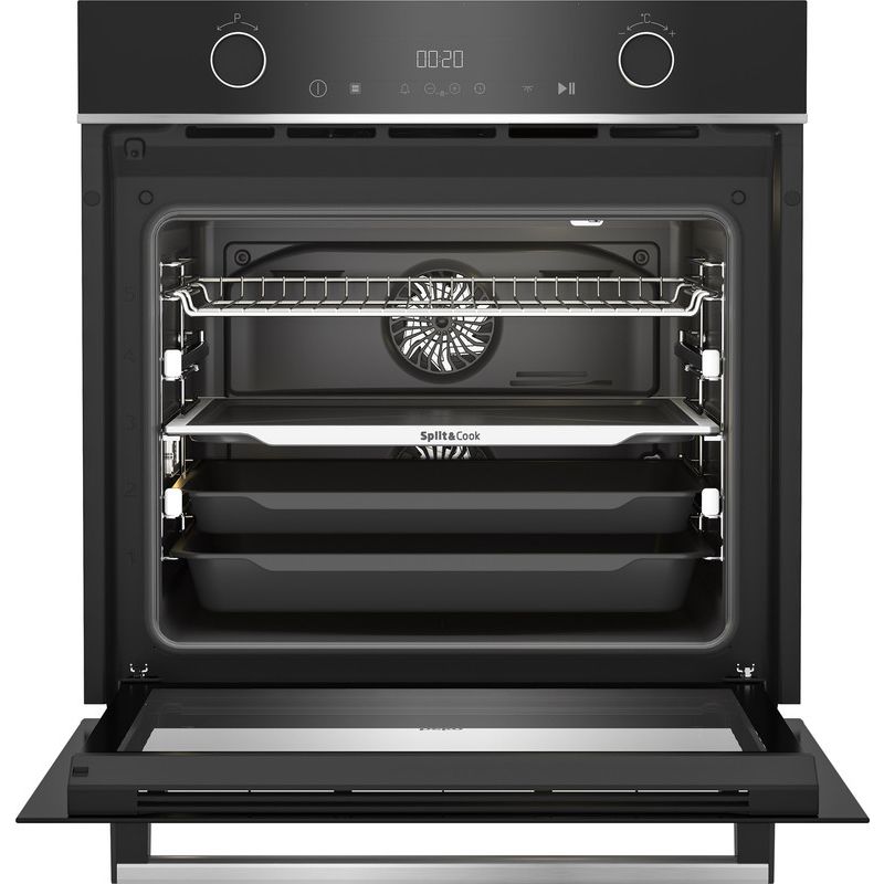 فرن كهرباء بلت ان بيكو بشواية، سعة 72 لتر، اسود - BBVM13400XDS 